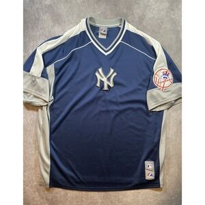 Vintage Majestic New York Yankees MLB Pullover Jersey Size XL